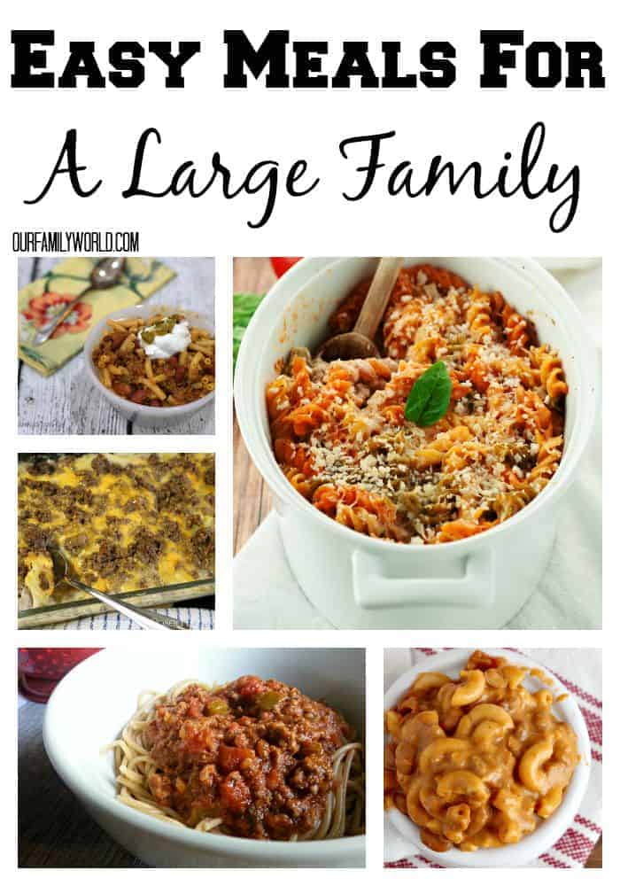 Easy Meals For A Large Family Our Family World