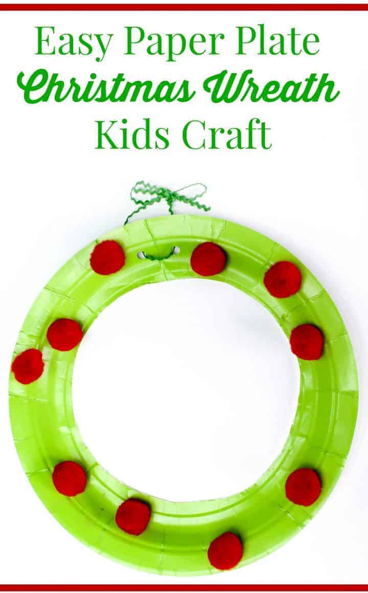 Christmas Craft for Kids: Sparkly Pom-Pom Tree Ornament