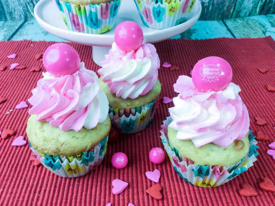 Looking for a fun and unique Valentine's Day dessert recipe? This bubble gum cupcake isn't just crazy cute, it's pretty easy to make, too! Let's check it out!