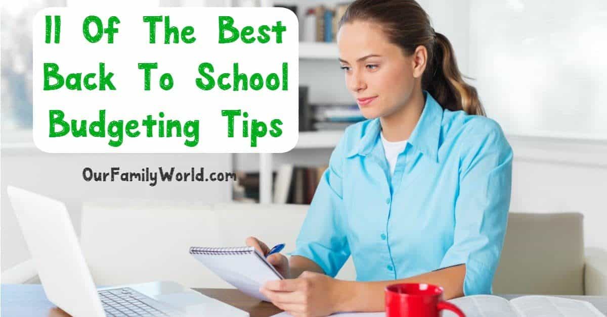 11 Of The Best Back To School Budgeting Tips