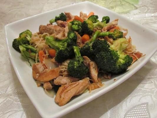 Asian Chicken and broccoli stir fry