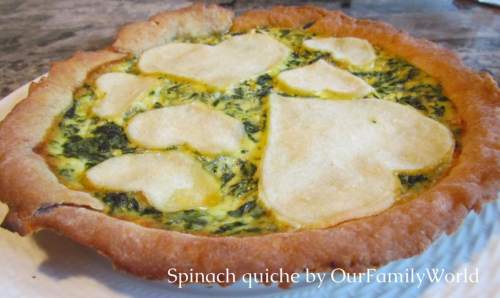 Spinach quiche easy egg recipes