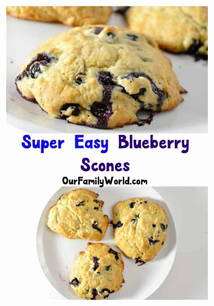 This blueberry scone recipe makes a delicious low calorie dessert that goes great with tea or coffee! It's also perfect for breakfast!