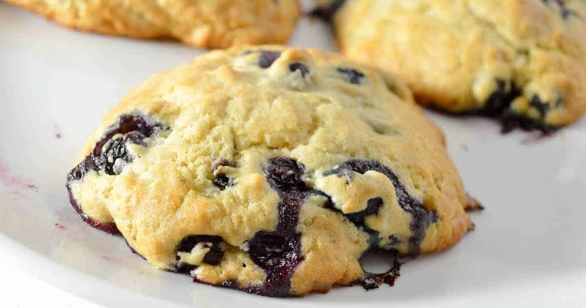 This blueberry scone recipe makes a delicious low calorie dessert that goes great with tea or coffee! It's also perfect for breakfast!