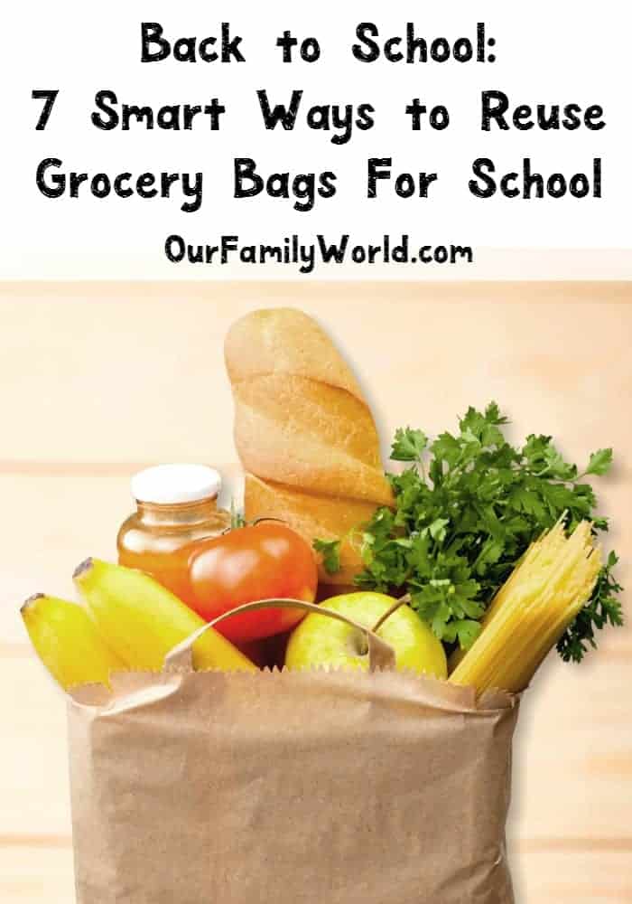 Back to school means it's time ot break out the organization. I've got some ideas for DIY projects with grocery bags that are super smart and frugal. Never throw away a grocery bag again!