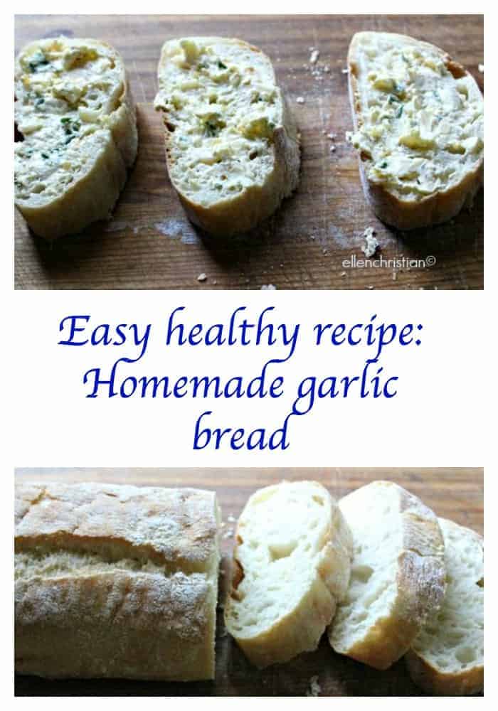 Take a look at how to make homemade garlic bread. It's the perfect easy healthy recipe to go along with your favorite entree, like our Eggplant in the Oven!
