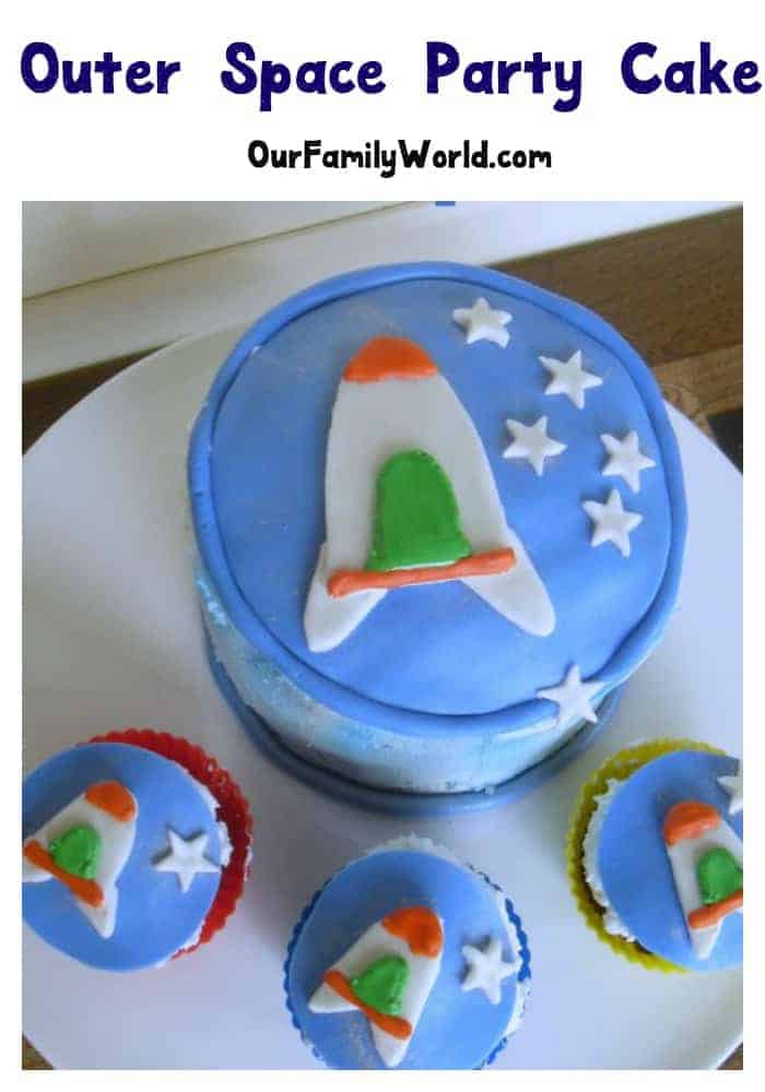 Outer Space Party Cake Recipe - Make and Decorate an Outer Space Cake and Cupcakes