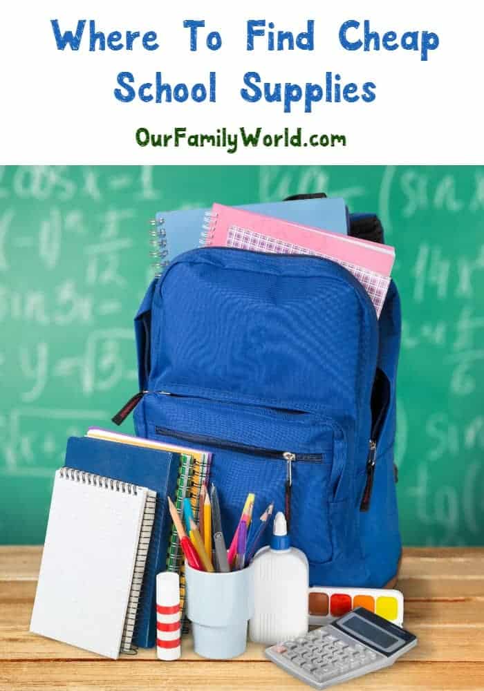 Are you looking for where to find cheap school supplies? We have you covered for back to school with tips on how to fill that supply list with cut esupplies for girls, boys and some that are even DIY! Check out my ideas!