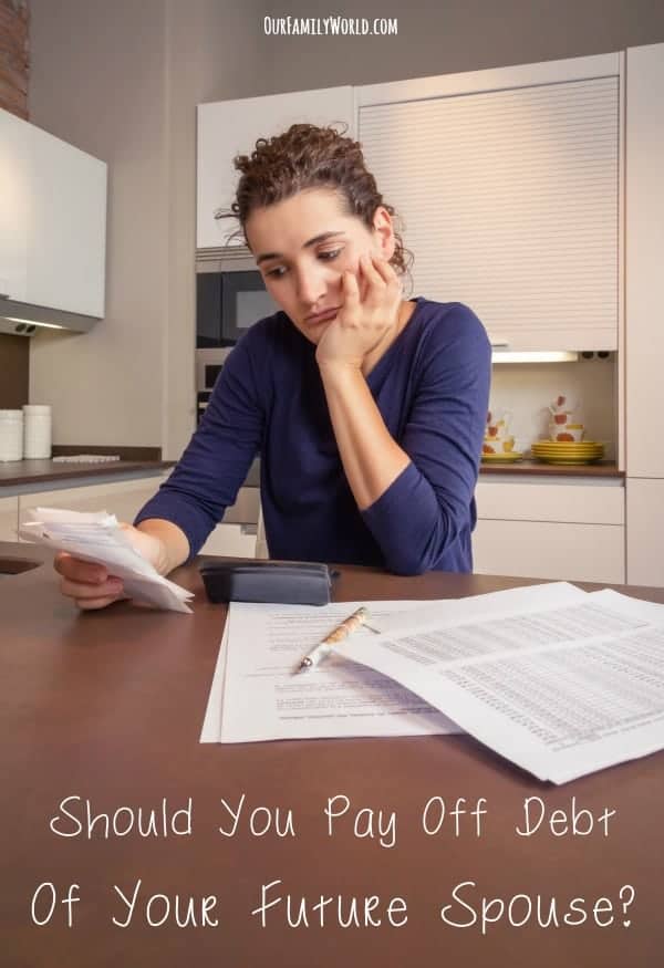 Should You Pay Off Debt Of Your Future Spouse