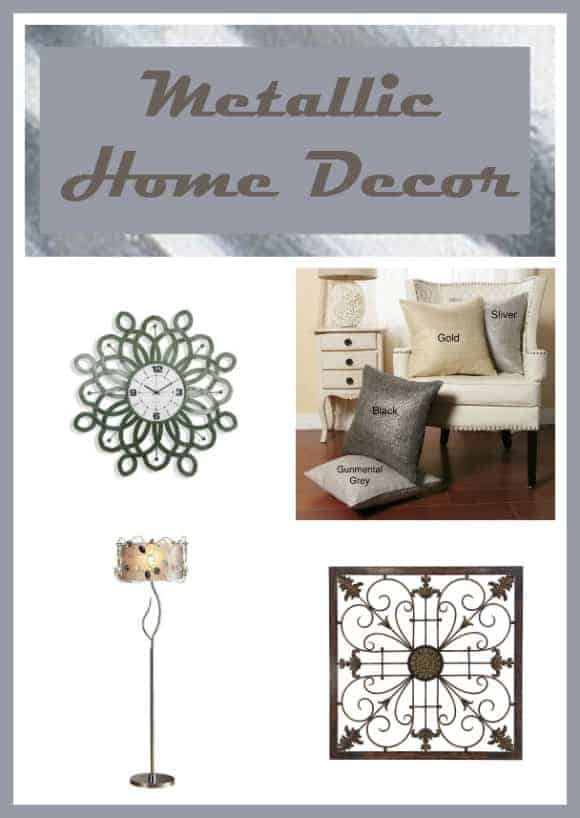 Get in on the Metallic Home Decor on a budget | Home Decor Ideas