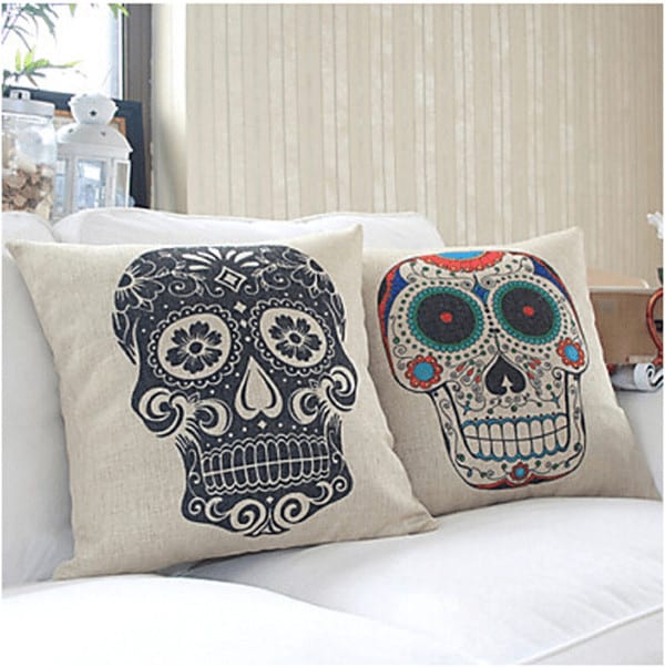 Looking for a teen bedroom idea for boys? Try this Skull Pillow Bedroom Decor Ideas for Boys