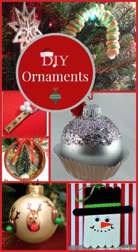 Ready to trim the tree with some of the cutest homemade Christmas ornaments? I can hardly wait to put mine up! The moment that turkey is cleaned up on Thanksgiving, my tree comes up from the garage to occupy its space in the middle of my dining room!