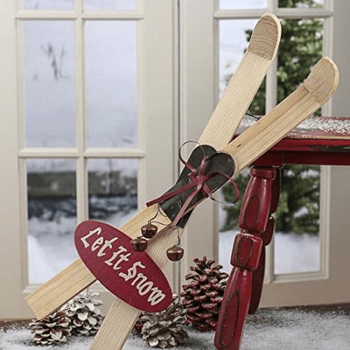 Vintage Let It Snow Skis   : 9 Must Have Vintage Christmas Decorations