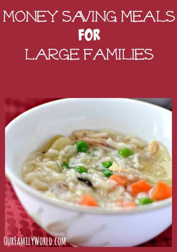  When your budget is tight it is important to find great Money Saving Meals For Large Families that everyone will enjoy.  Check out or tips and recipes!