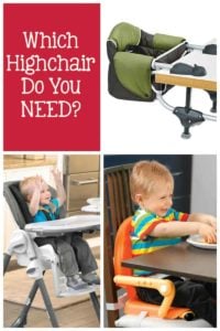 So you've reached the highchair portion of your baby registry and you're confused by all the choices. Which do you need? Don't worry, I'll tell you!