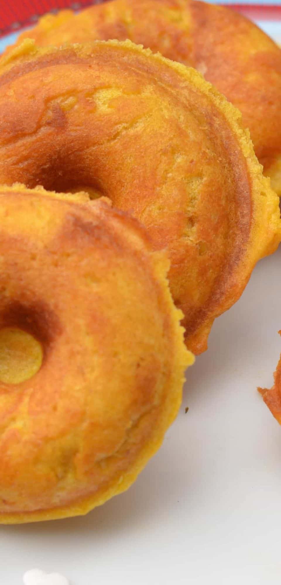 Pumpkin Mini Baked Donuts Recipe with apple sauce