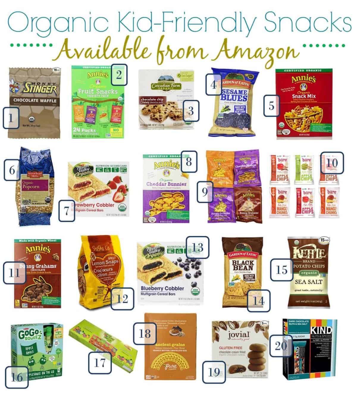 Stock your pantry with these delicious perfect organic back to school snacks for kids & start the school year off right! Plus get tips on how to save on these snacks at Amazon.