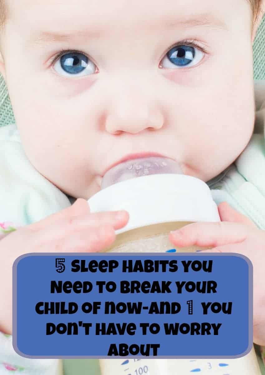 Sleep health is so important to child development! Check out the five bad sleep habits you need to break in your child now, plus one that you really don't have to worry about!