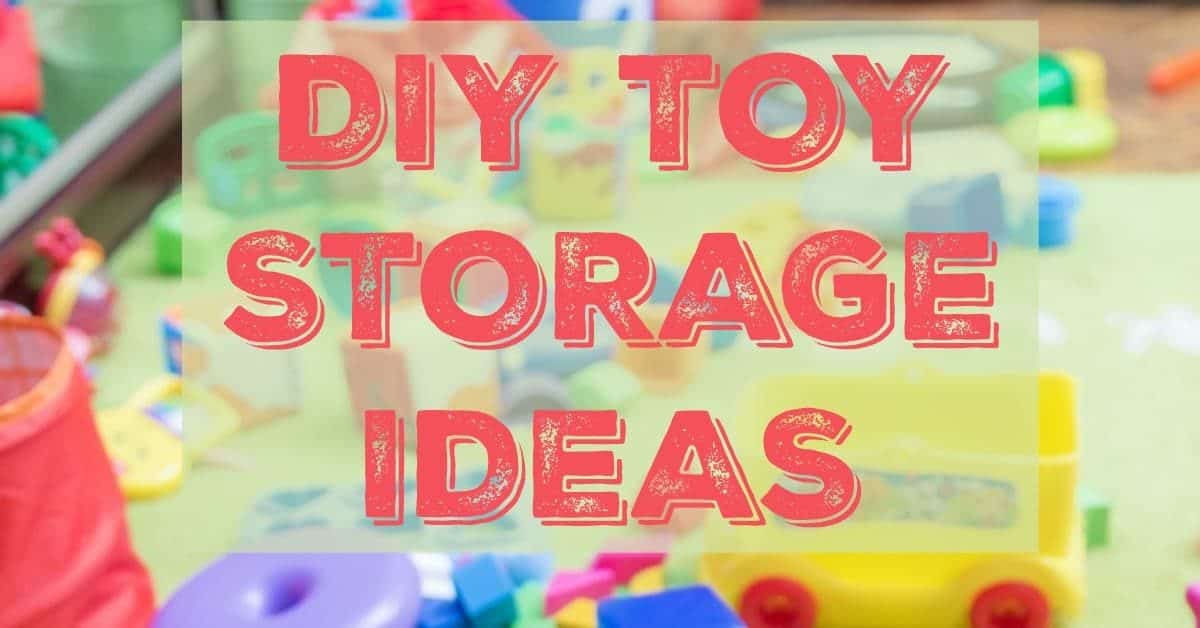 Wrangle all those dinosaurs, blocks and bears with these creative & inexpensive DIY kids toys storage ideas!