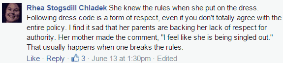 Should have followed the rules facebook comment