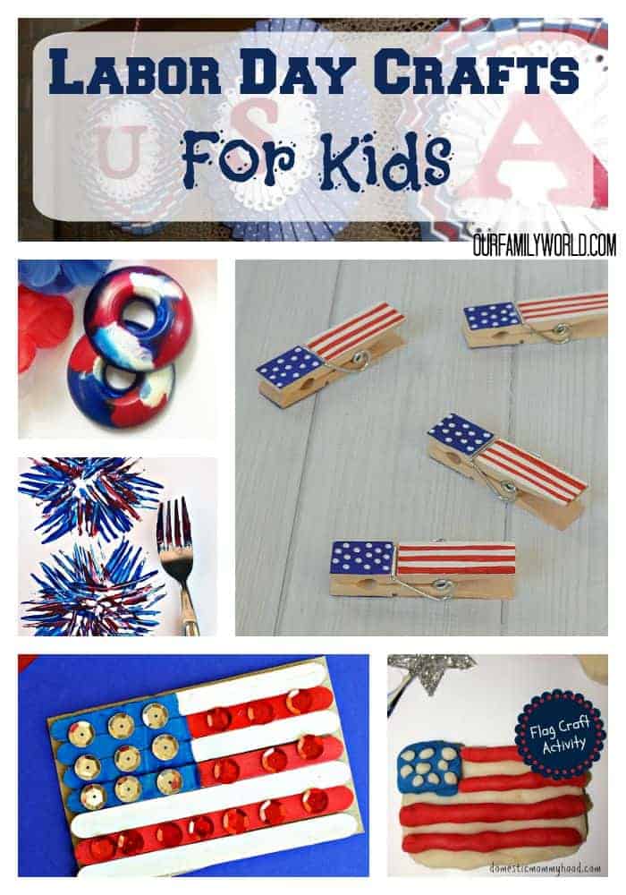 Send the summer off in style with these fun and patriotic Labor Day crafts for kids! Use easy supplies you already have at home for most of them!