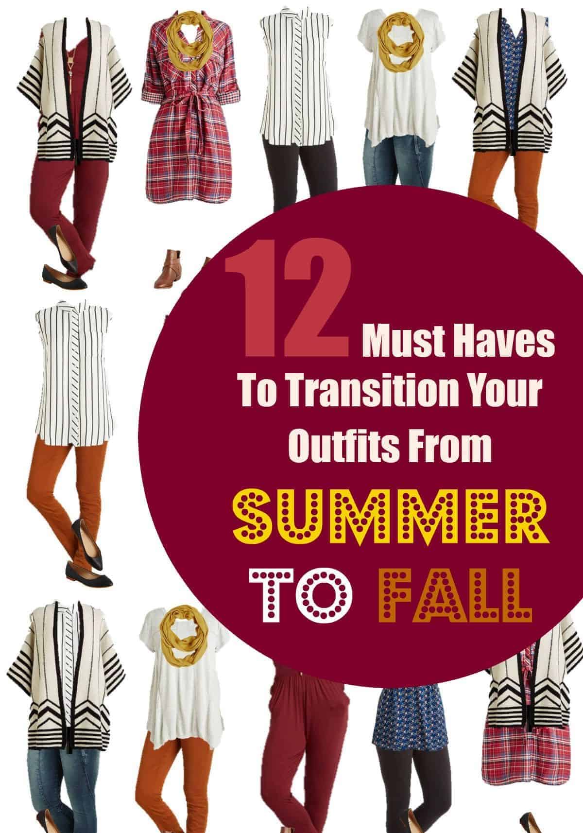 Get ready for cooler days and breezy nights with thees 12 must haves to transition your outfits from summer to fall in the ultimate style!
