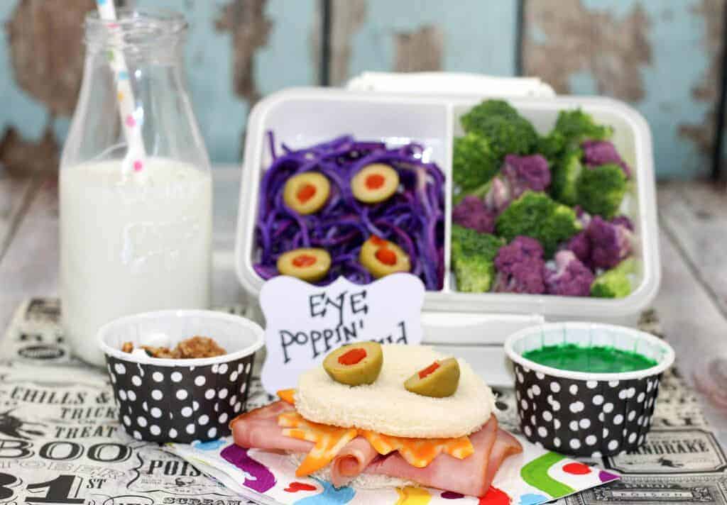 Looking for a fun Halloween lunch for kids to send with them on the last school day of October? This Monster Bento Lunch Box idea is super fun yet healthy. 