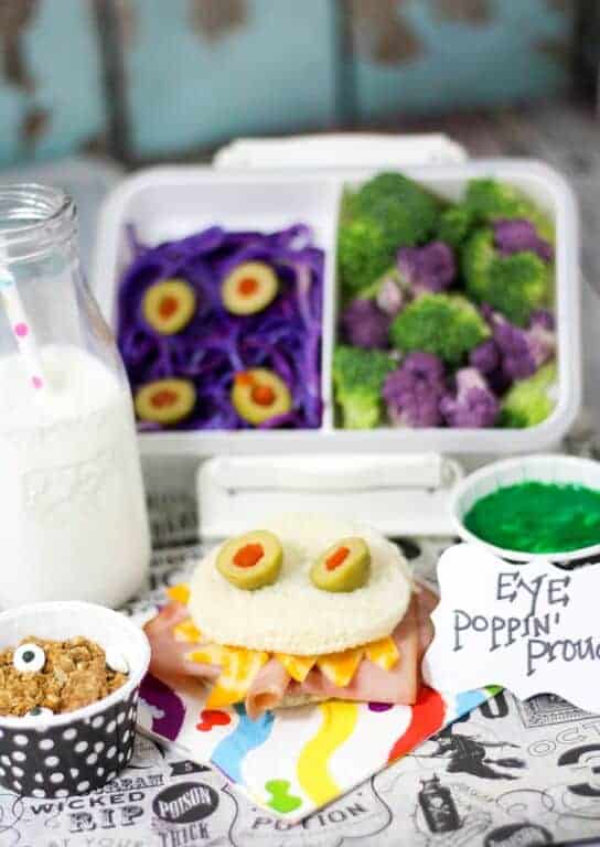 Looking for a fun Halloween lunch for kids to send with them on the last school day of October? This Monster Bento Lunch Box idea is super fun yet healthy.