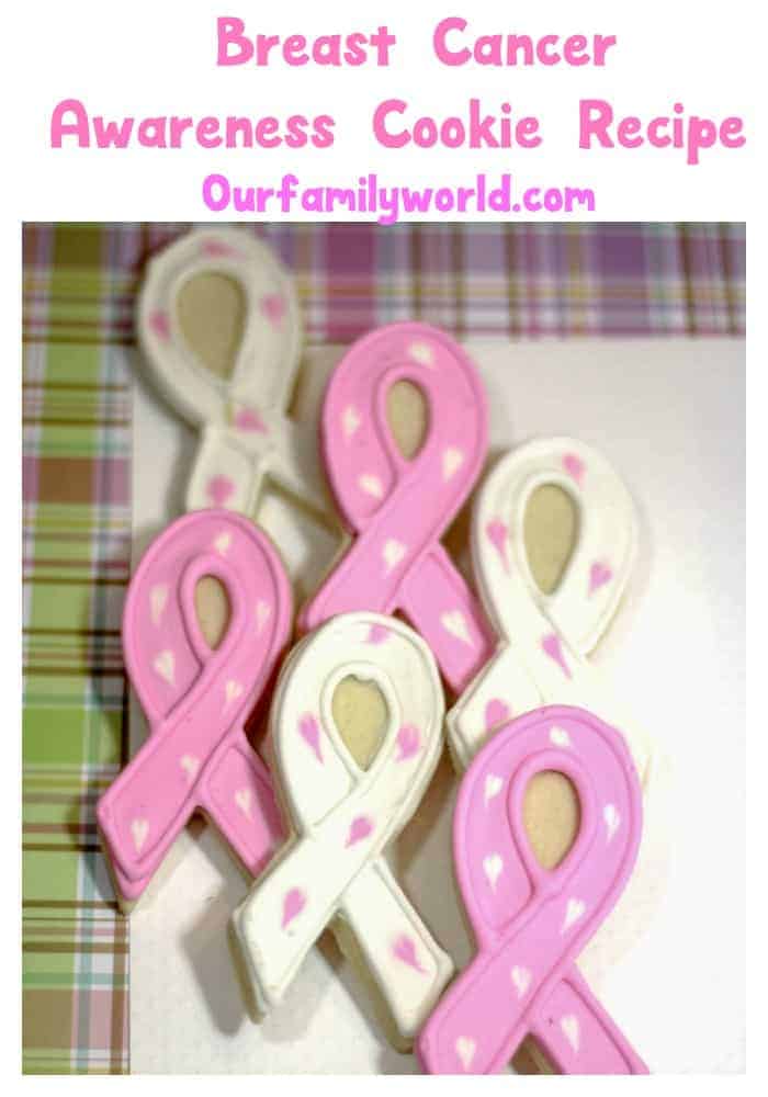 Help your loved one through a hard time or raise funds to support the cause with this pretty pink ribbon breast cancer support cookie recipe.
