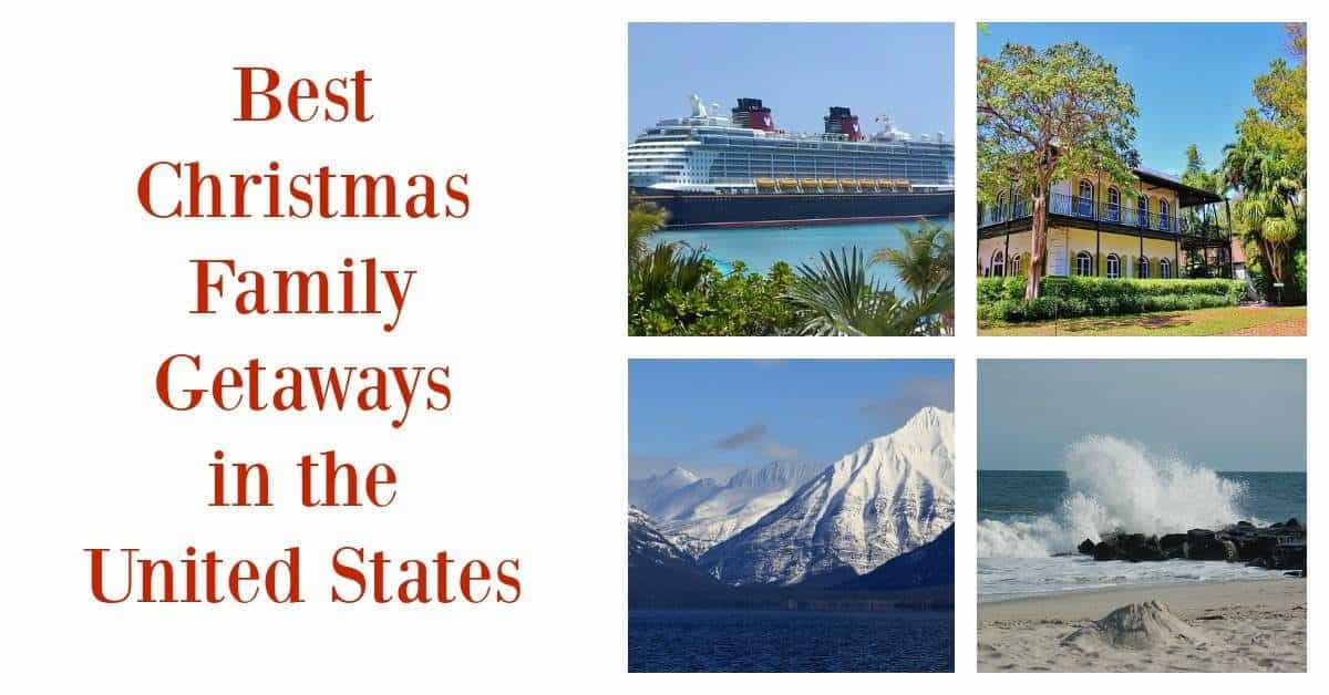 Skip the cooking & cleaning this year! Head out of town instead and go on one of these best Christmas family getaways in the United States!