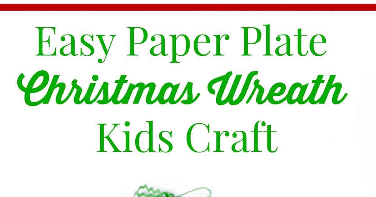 Looking for a fun Christmas craft for kids? This paper plate wreath is so easy, even a toddler could make it with a little help from you! Check it out!