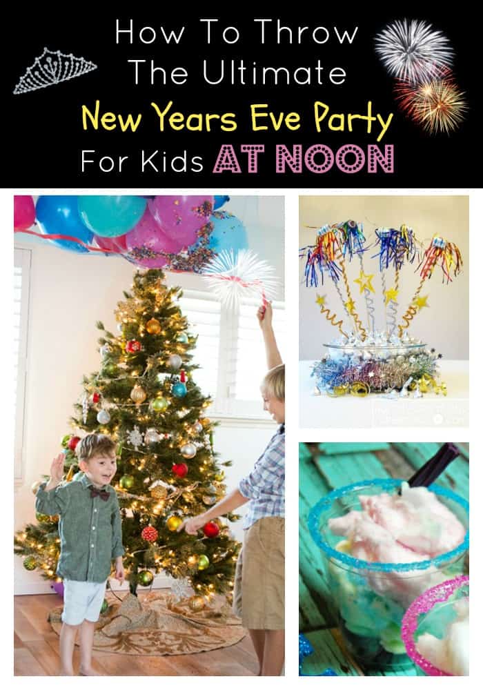 Throw the ultimate New Years Eve party for kids at noon! Everyone will have a blast with these ideas perfect for families.