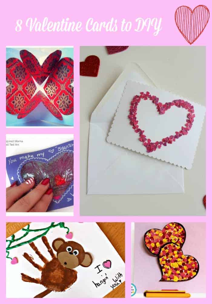 Valentine's Day is the perfect time to get creative with kids! Give a card from the heart with these 8 adorable Valentine Cards to DIY!!