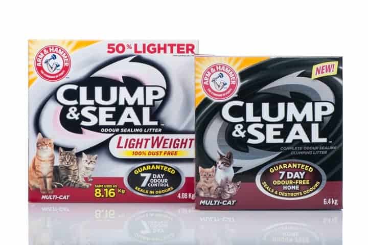 Tips for Welcoming Home a New Cat: Use Arm & Hammer Clump & Seal Cat Litter in their litter box