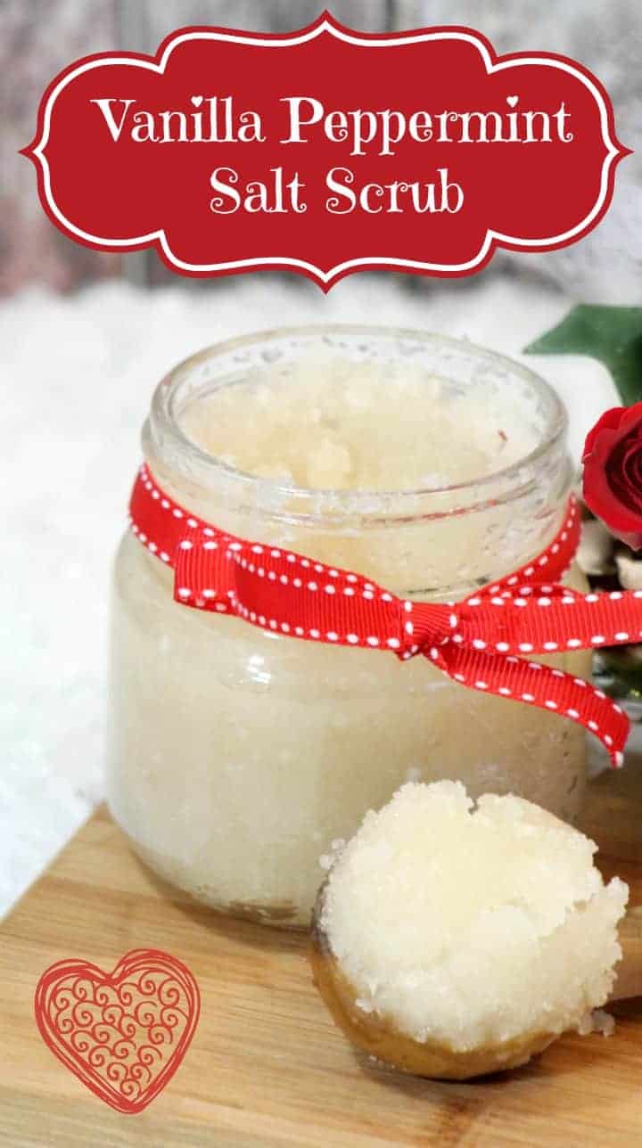 Looking for an amazing Valentine's Day salt scrub that will have you feeling refreshed and confident before your hot date night? Our Vanilla Peppermint salt scrub couldn't be easier to make!