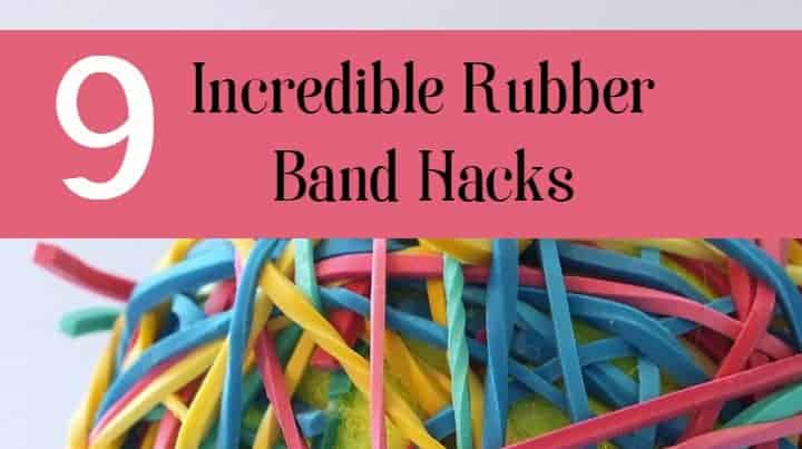 Looking for super cheap organizing hacks? Break out the rubber bands! They're so useful. Check out our favorite rubber band hacks!