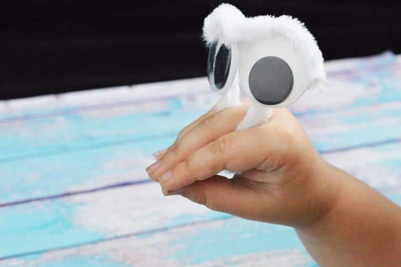 This DIY Googly Eye Finger Puppet craft for kids isn’t just a fun rainy day craft idea, it’s also a great parenting tool to help your kids deal with emotions. Kids are often more willing to discuss their feelings through a “proxy” than directly. Check out how easy it is to make this cute kids’ craft, then read our parenting tips for how to use it to talk about anger, sadness and other feelings.