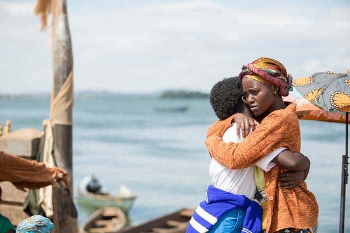 Oscar (TM) winner Lupita Nyong'o and newcomer Madina Nalwanga in Disney's QUEEN OF KATWE, the vibrant true story of a young girl from the streets of rural Uganda whose world rapidly changes when she is introduced to the game of chess. The powerful film, which also stars David Oyelowo and is directed by Mira Nair, will be released in U.S. theaters in September.