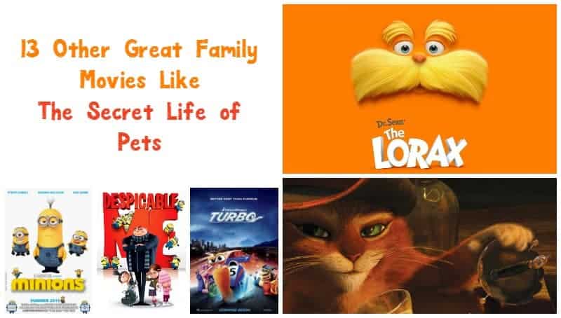 Looking for more great family movies like The Secret Life of Pets? Check out a few of our favorites to watch tonight with your kids!
