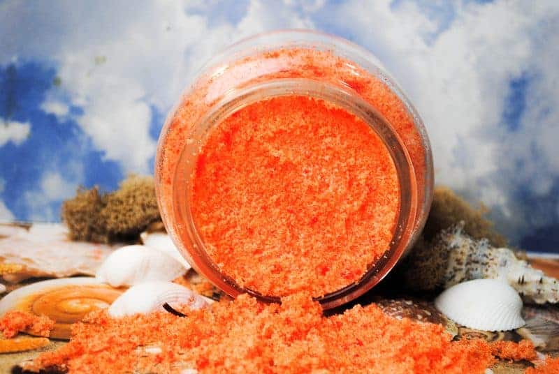 Looking for a fun way to celebrate one of the most beloved fish of all time? Whip up a colorful homemade body scrub recipe inspired by Finding Nemo! It’s a great gift idea, party activity or just a fun body scrub DIY to brighten up your own bathroom shelf. The orange scent is amazing!