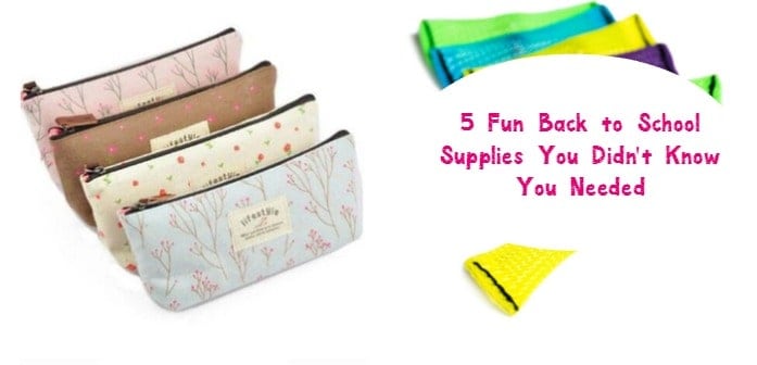 Even if you already started your back to school supplies shopping, you’ll want to make room on your list for these 5 awesome extras! Your child will love them!