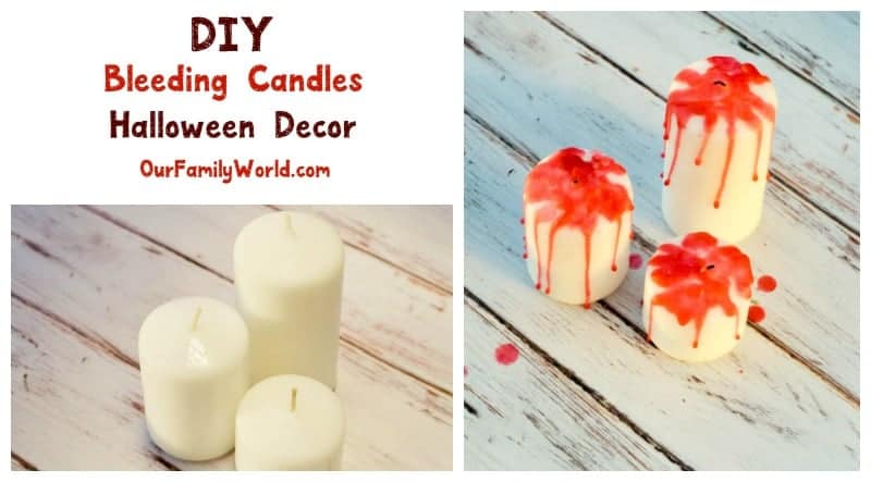 Add a spooky flare to your table with our fun DIY bleeding candles Halloween décor craft! It’s super simple and cheap to make! Check it out!