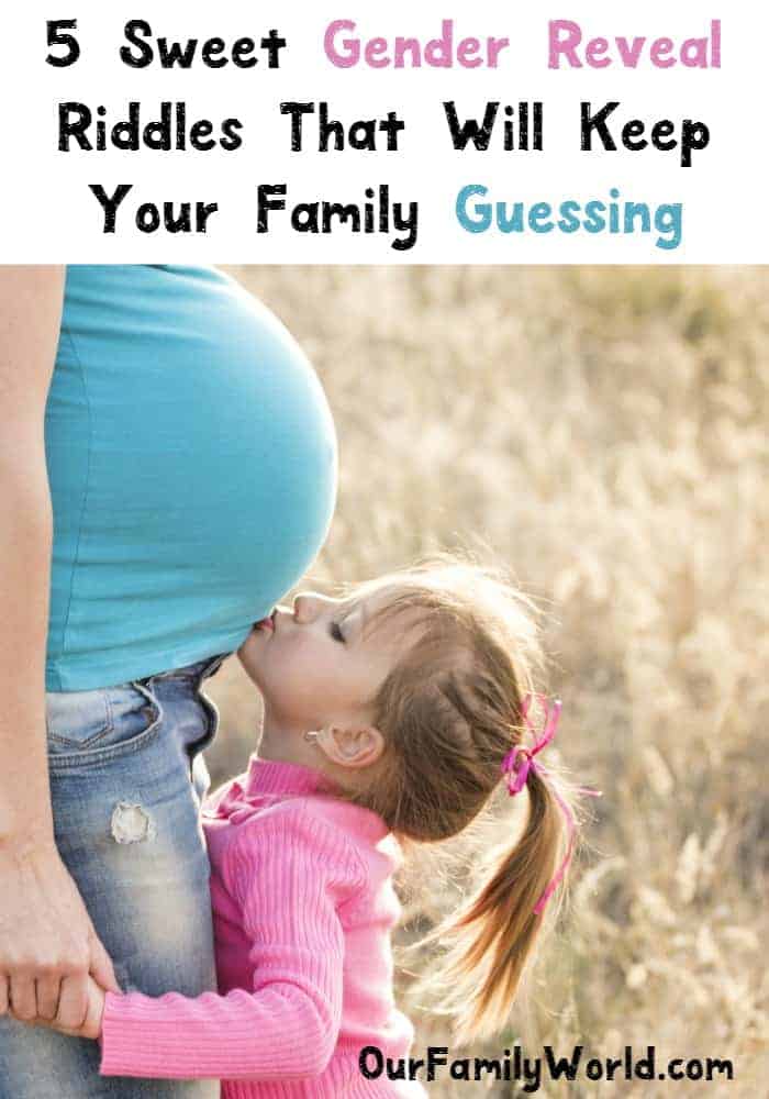 How Sweet! See these baby gender announcement riddles that will keep your family guessing!