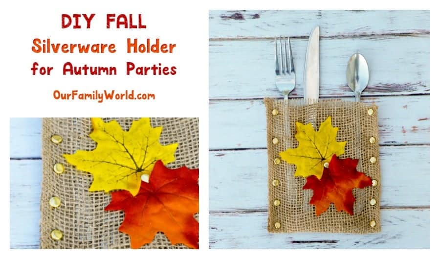 As part of our autumn place setting series, we present this incredibly easy yet classy DIY fall silverware holder. We even include printable instructions!