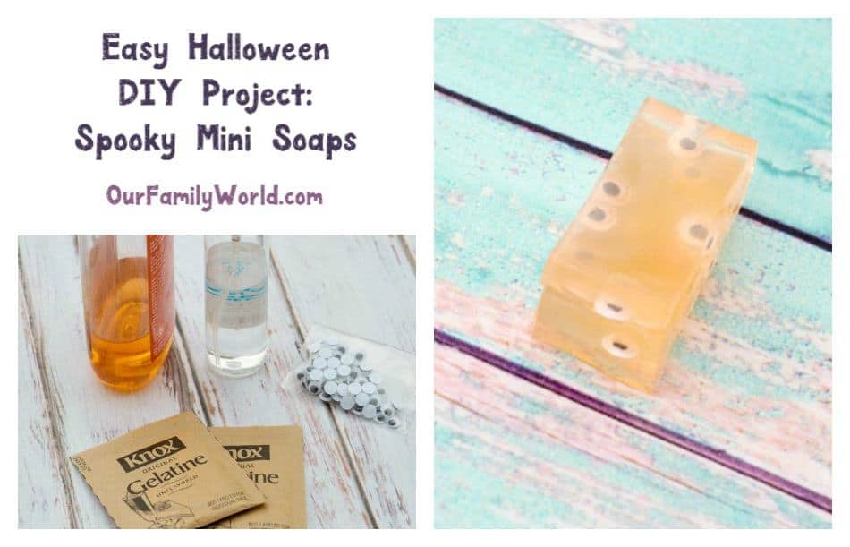 Today we have a super easy Halloween DIY project that I think you'll love! We're making spooky mini soaps! This craft literally cleans up after itself!