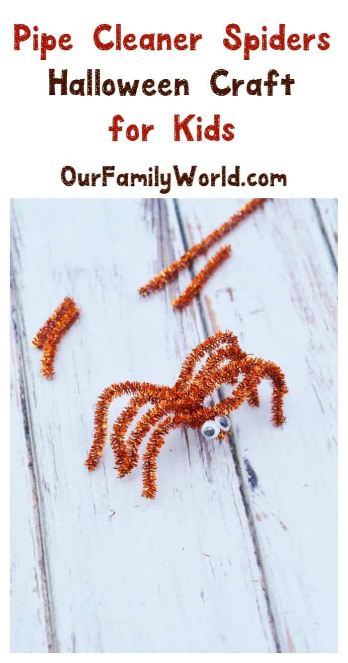 Get ready for another easy Halloween craft for kids! Today we're whipping up some fun & simple pipe cleaner spiders that you can use as spooky decor!