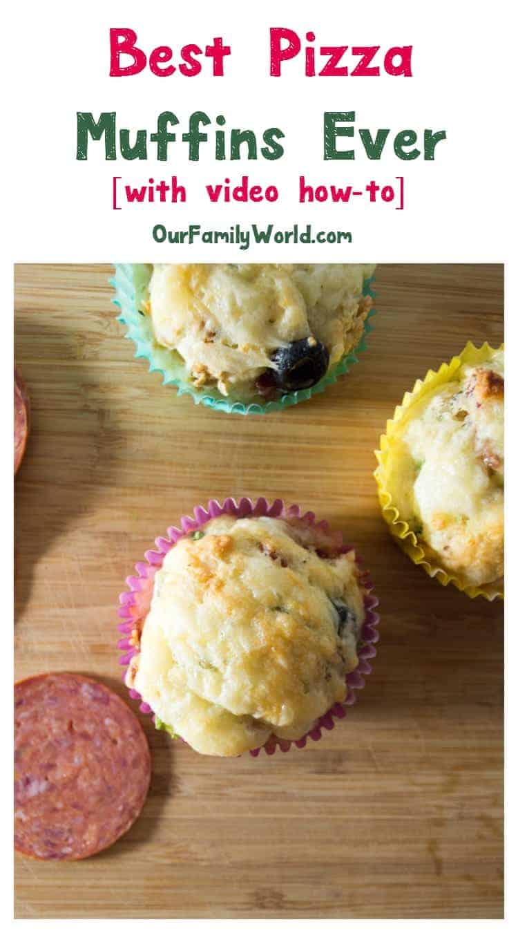 Want to make the most delicious pizza muffin ever? Check out our recipe and #1 tip for making this easy recipe over-the-top amazing! 