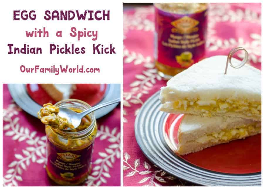 Spice up your egg sandwich lunch recipe with zesty, delicious Mango Indian Style Pickles from Pataks Canada! Check out how easy it is to Mix in a Little India!