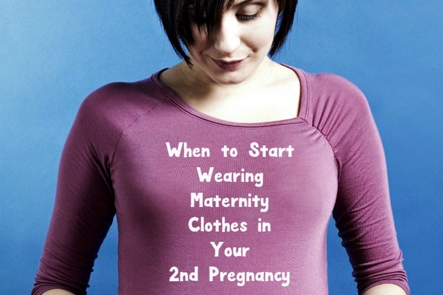 When do you move to maternity clothes with your second pregnancy? If you're like most women, probably a lot sooner than when you started wearing them with your first baby!