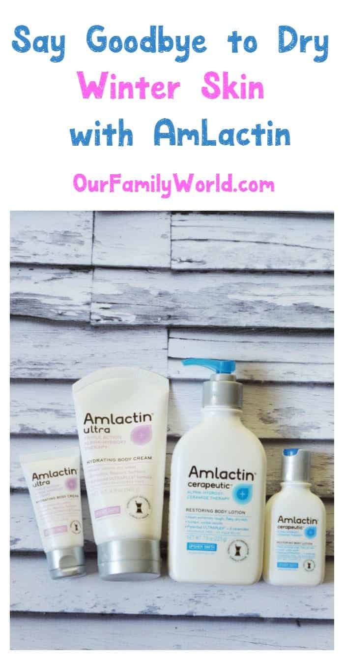 Banish dry winter skin fast with AmLactin Alpha-Hydroxy Skin Care lotions and creams! Check out our favorites & how we use them!